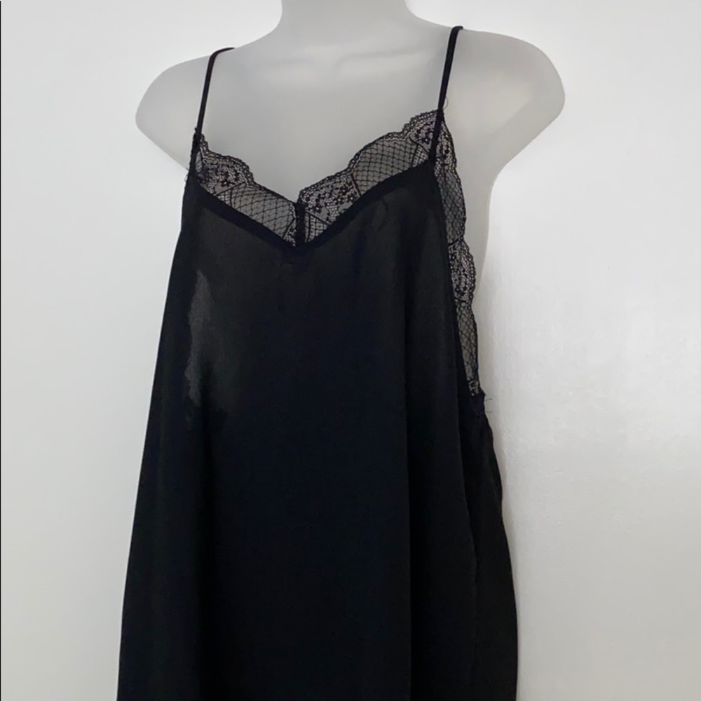 Lacy black camisole - large